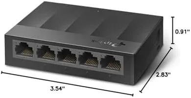 A file transfer in progress showing gigabit speeds through the LS1005G switch