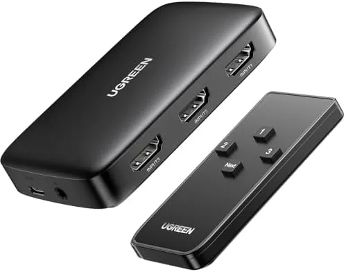 Overview of the UGREEN HDMI Switch 3 in 1 Out, 4K@30Hz, with Remote