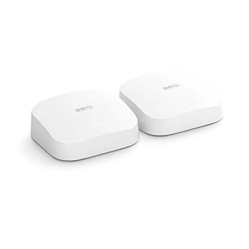 The eero app dashboard showing connected devices and network status