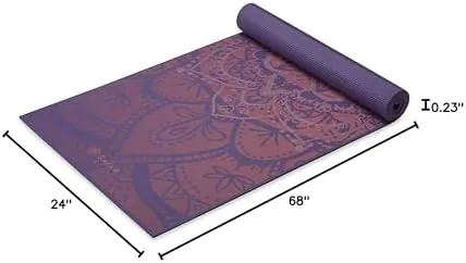 The Gaiam Premium Yoga Mat, 6mm Thick Print Mat | Premium compared in context