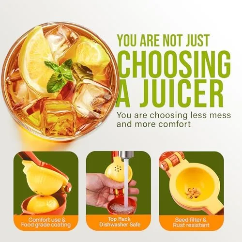 Two small bowls of juice from the same lemons, one from the press and one from the reamer