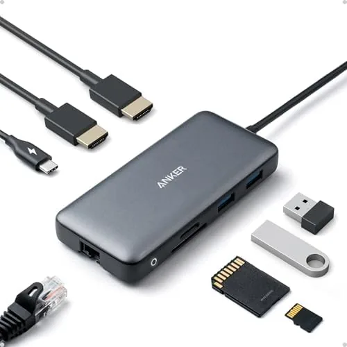Anker Laptop Docking Station Dual Monitor, 8-in-1 USB C Hub with 4K HDMI | Review: Tested and Rated