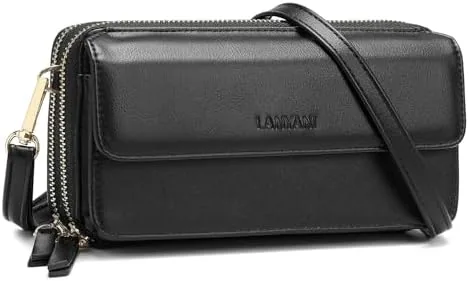 RFID Crossbody Wallet Wristlet Purse with Phone Pocket For Women Vegan Leather Review: Tested and Rated