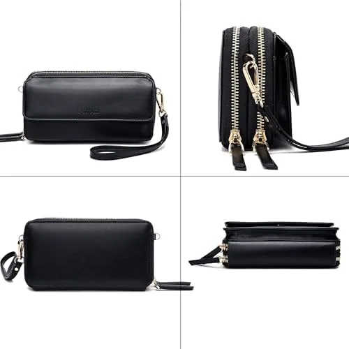 Testing the RFID Crossbody Wallet Wristlet Purse with Phone Pocket For Women Vegan Leather over two weeks