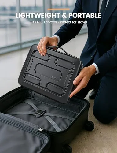 Testing the DOMISO 17 inch Laptop Sleeve with Handle Shockproof Computer Bag over two weeks