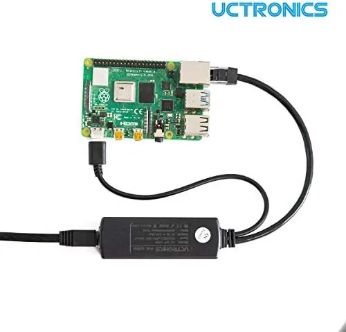 Another view of the UCTRONICS PoE Splitter USB-C 5V - Active PoE to USB-C