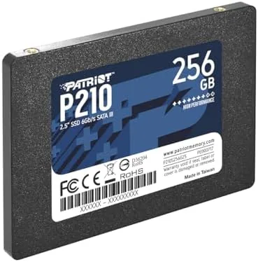Patriot P210 SSD installed in a laptop drive bay