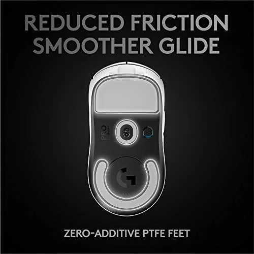 Logitech G PRO X Superlight white edition on a mousepad