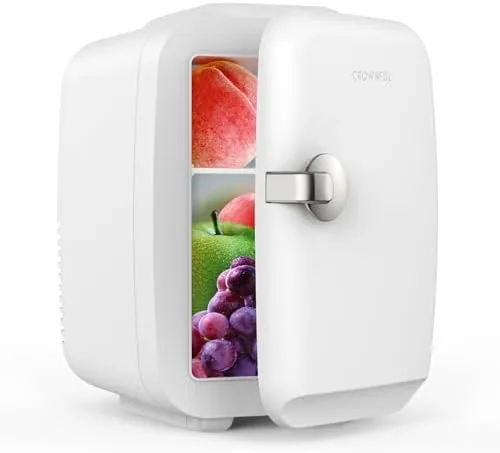 Close up of the CROWNFUL white fridge handle and latch