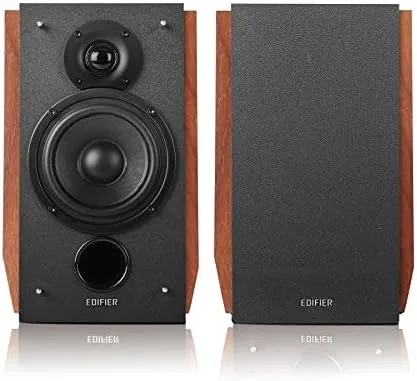 Close look at the Edifier R1700BTs Active Bluetooth Bookshelf Speakers - 2.0 Wireless Near build quality