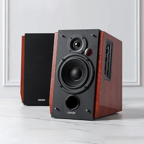 Another view of the Edifier R1700BTs Active Bluetooth Bookshelf Speakers - 2.0 Wireless Near