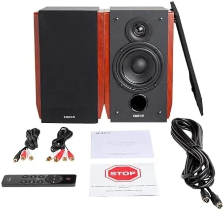The Edifier R1700BTs Active Bluetooth Bookshelf Speakers - 2.0 Wireless Near compared in context