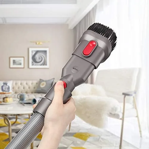 Soft dusting brush cleaning a delicate surface