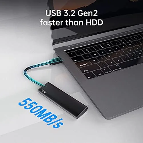 Close look at the Netac 500GB Portable SSD USB 3.2 Gen 2 (10 Gbps build quality
