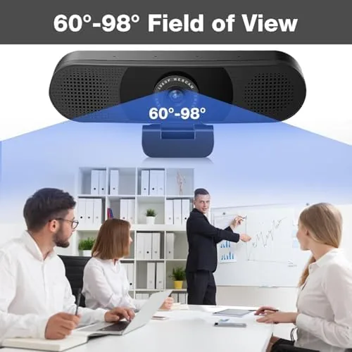 Another view of the EMEET C980 PRO 3-in-1 1080P Webcam with Microphone and Speaker
