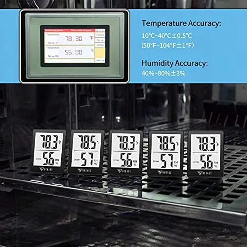 Testing the DOQAUS 3 Pack Digital Hygrometer Indoor Thermometer Humidity Monitor Black over two weeks