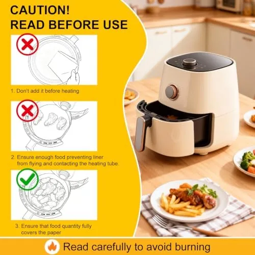 The Air Fryer Parchment Paper Liners, 8 Inch 100 Pcs | in real use
