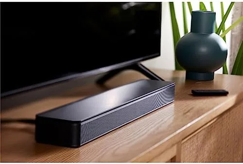 Bose TV Speaker rear panel showing HDMI and optical ports