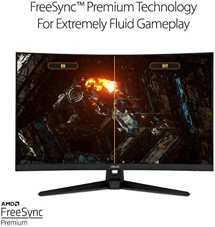 The ASUS TUF 32 Inch Curved Gaming Monitor - QHD (2560 in real use