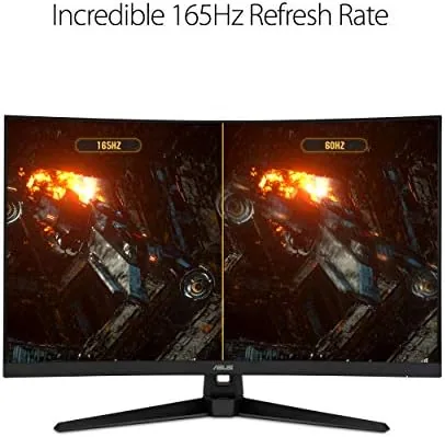 Another view of the ASUS TUF 32 Inch Curved Gaming Monitor - QHD (2560