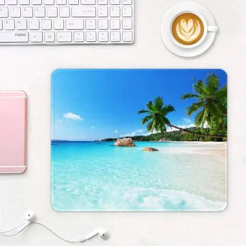 Close look at the Auhoahsil Mouse Pad, 12 x 10 in Summer Beach Theme build quality