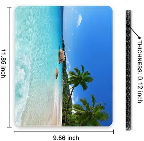Testing the Auhoahsil Mouse Pad, 12 x 10 in Summer Beach Theme over two weeks