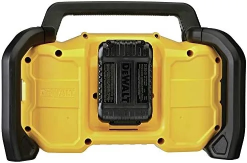 The DEWALT 12V/20V MAX Portable Bluetooth Radio, Cordless, 100 ft Range in real use