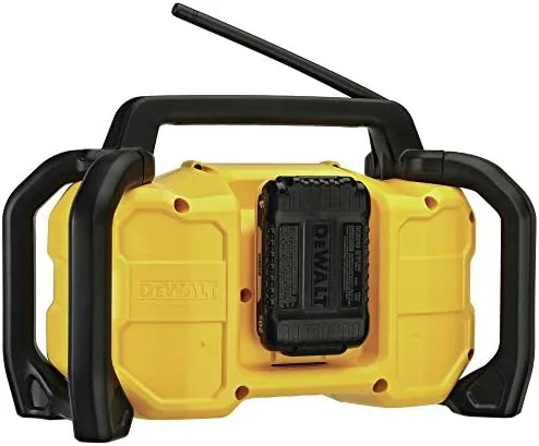 Another view of the DEWALT 12V/20V MAX Portable Bluetooth Radio, Cordless, 100 ft Range