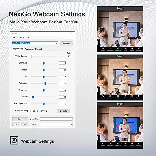 Close look at the NexiGo N930AF Webcam with Microphone for Desktop, Autofocus, Webcam for build quality