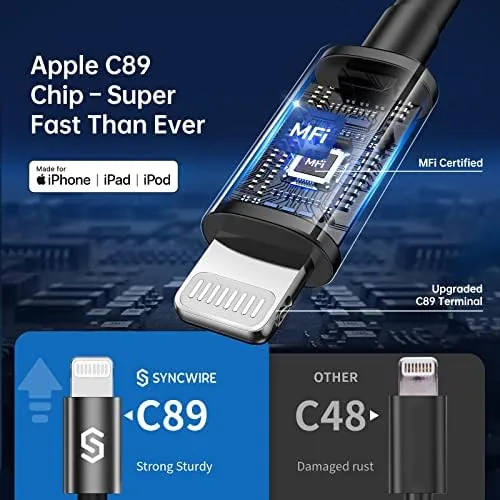 The Syncwire iPhone Car Charger - Upgrade [Apple MFi Certified] 4.8A/24W in real use