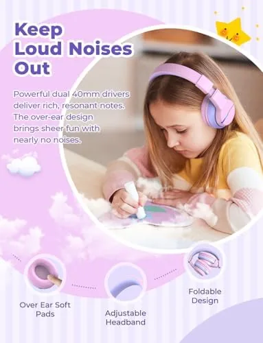 The iClever BTH12 Kids Bluetooth Headphones 85H Playtime with LED Lights compared in context