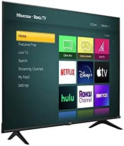 Another view of the Hisense 50-Inch Class R6090G Roku 4K UHD Smart TV with