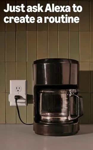 Amazon Smart Plug controlling string lights in a living room