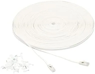 Overview of the Amazon Basics Cat 6 Ethernet RJ45 10Gbps Flat Network Cable