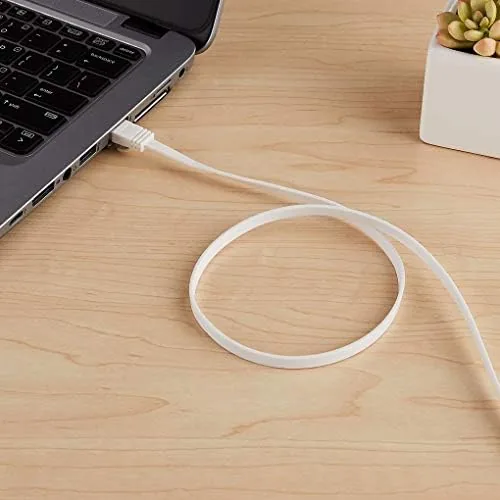 Another view of the Amazon Basics Cat 6 Ethernet RJ45 10Gbps Flat Network Cable