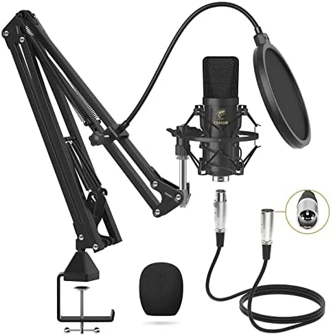 TONOR XLR Condenser Microphone, Professional Cardioid Studio Mic Kit with T20 Boom Arm, Shock Review: Tested and Rated