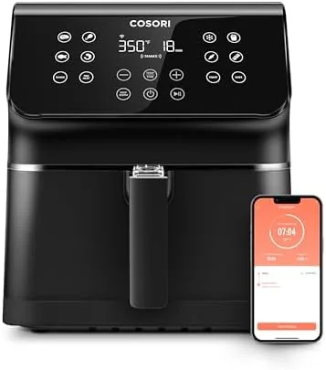 COSORI Air Fryer Pro Smart 5.8QT that Roast, Bake, 3-Way Control, 12-IN-1 Customizable Functions Review: Tested and Rated