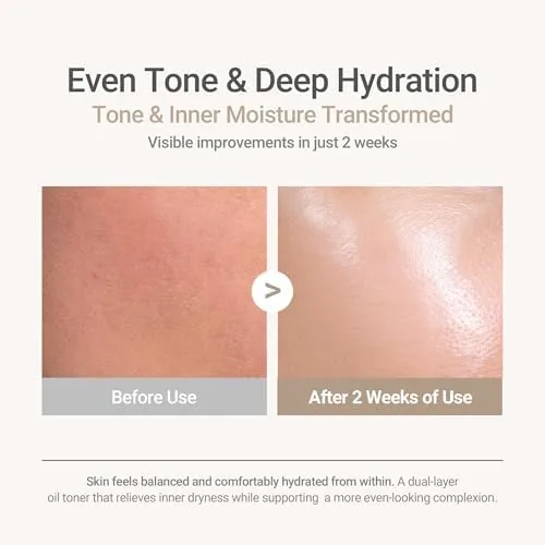 The HAYEJIN RiceFila Oil Toner - Rice Bran Milky Face Toner compared in context