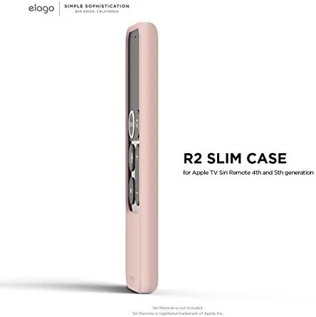 Close look at the elago R2 Slim Case for Apple TV 4K Siri Remote build quality