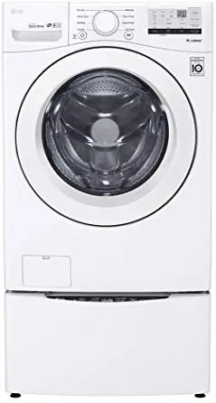 Close look at the LG WM3400CW 4.5 cu ft Front-Load Washer ,  High-Efficiency, LoDecibel™ build quality