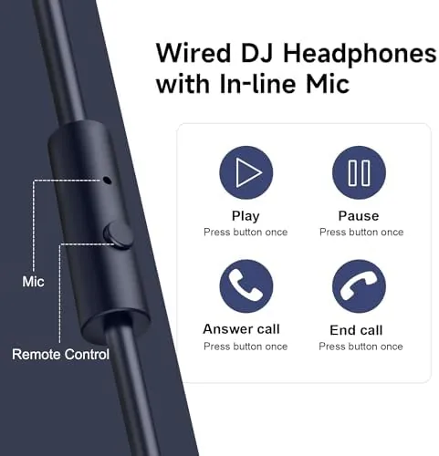 The OneOdio Wired Over Ear Headphones Studio Monitor & Mixing DJ in real use