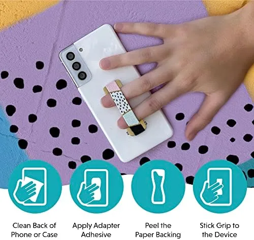 Another view of the LOVEHANDLE Universal Phone Grip for Smartphones & Mini Tablets
