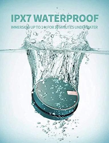 Close look at the INSMY C12 IP67 Waterproof Shower Bluetooth Speakers Portable Small Speaker build quality