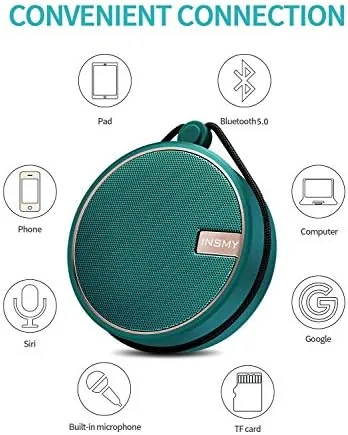The INSMY C12 IP67 Waterproof Shower Bluetooth Speakers Portable Small Speaker compared in context