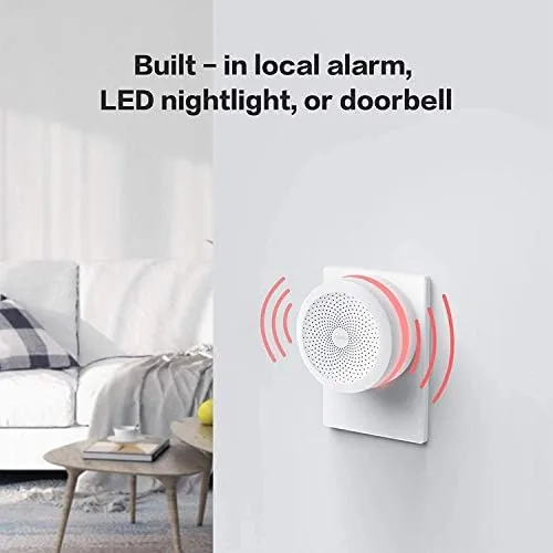 Phone showing the Aqara Home app with door and motion sensors listed as active