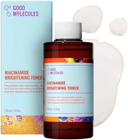 Good Molecules Niacinamide Brightening Toner with Arbutin, 4 fl oz | Brightens and evens Review: Tested and Rated