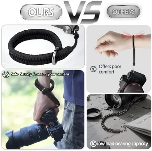 The quick release buckle of the camera wrist strap unclipped