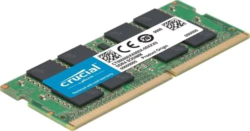 Close up of the SODIMM label showing the 16GB capacity, 3200MHz speed, and part number