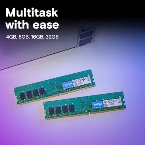 The Crucial 16GB DDR4 RAM, 3200MHz (PC4-25600) CL22 Desktop Memory, UDIMM in real use
