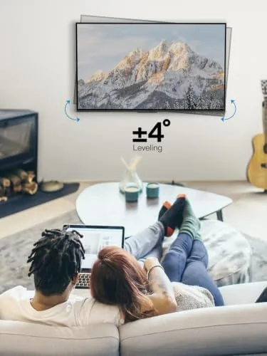 The Pipishell mount next to a flat TV mount for comparison